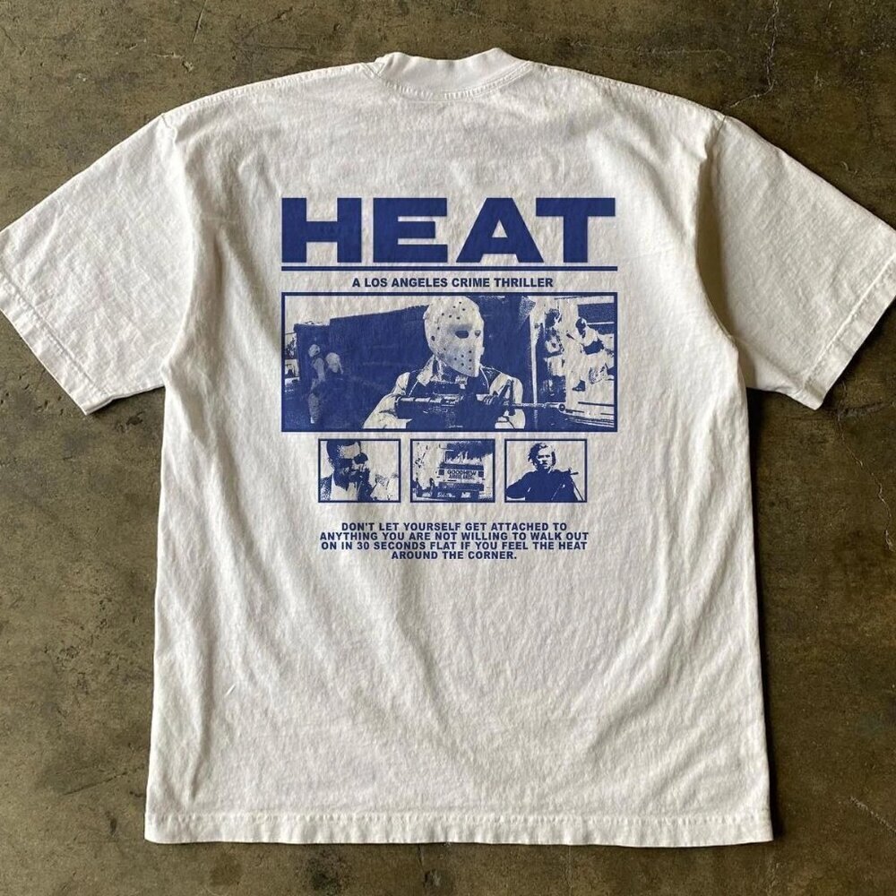 RETRO 1995 HEAT MOVIE UNISEX T-SHIRT .